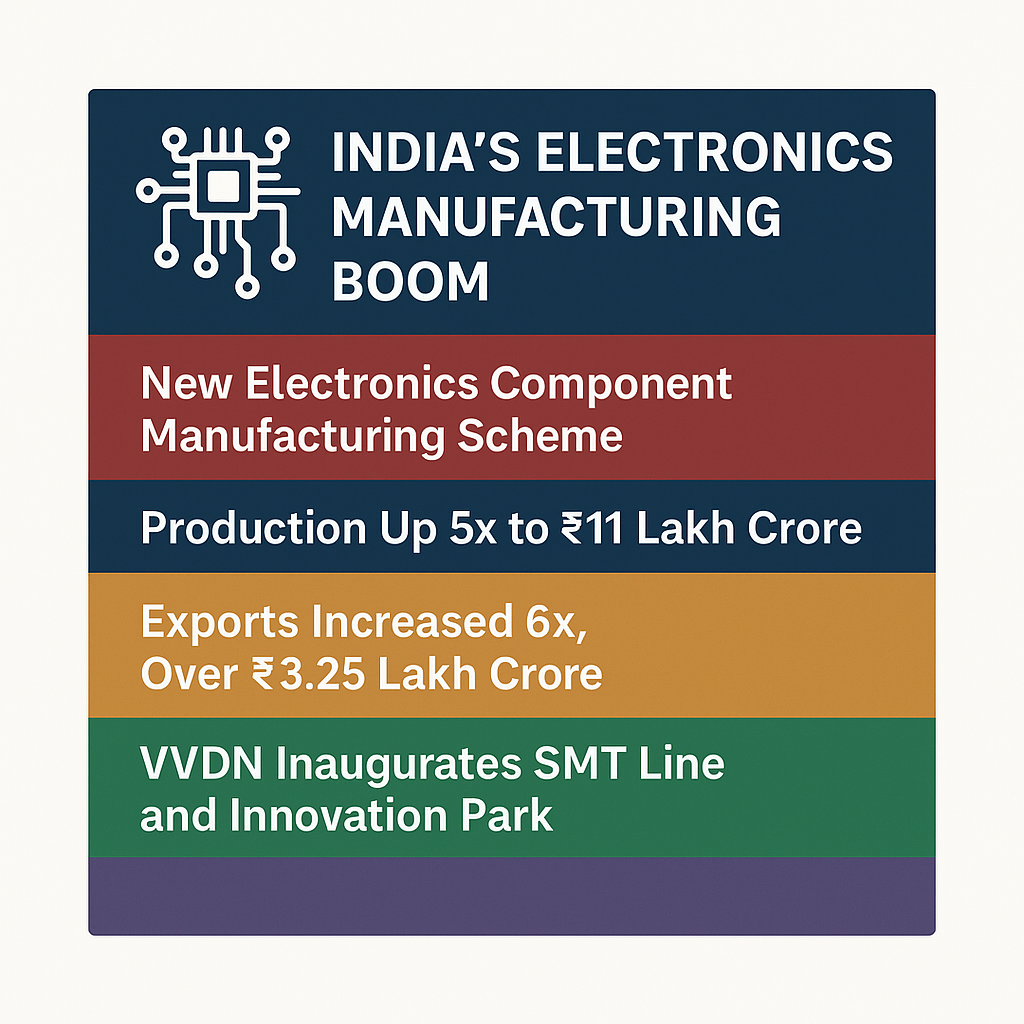 India’s Electronics Manufacturing Boom: New Component Scheme & VVDN SMT Facility Highlights